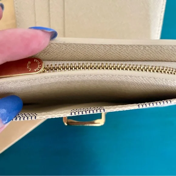 Louis Vuitton PF Joey Damier Azur Compact Wallet N60030 - Picture 5 of 12